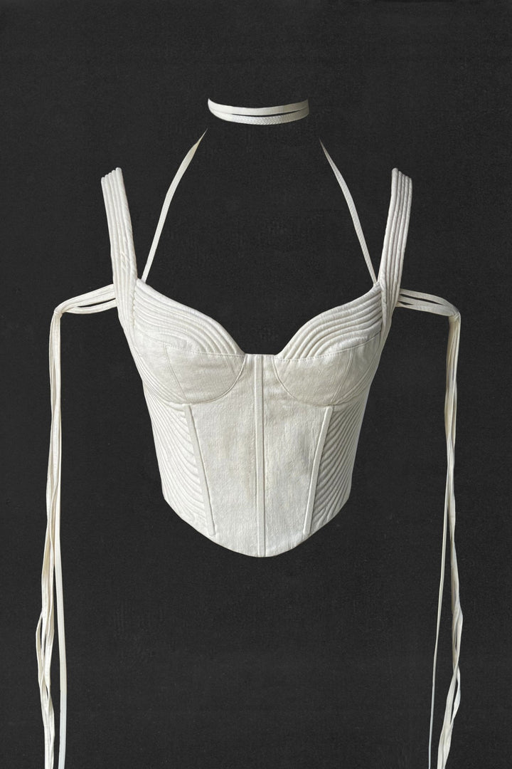 CORDED BUSTIER (made-to-order) - MARINA EEЯRIE