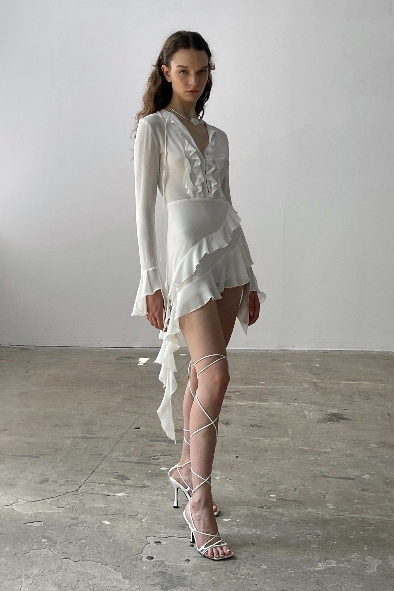 silk mini white dress White Silk Wrap Mini Dress Silk Mini Dress True Wrap Style, White Elopement Mini Silk Dress with Bracelet Sleeves, Civil Wedding Mini Dress