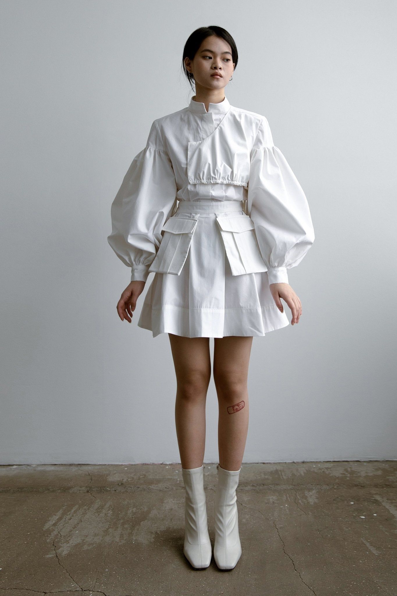WHITE COTTON DRESS WHITE COTTON DRESS