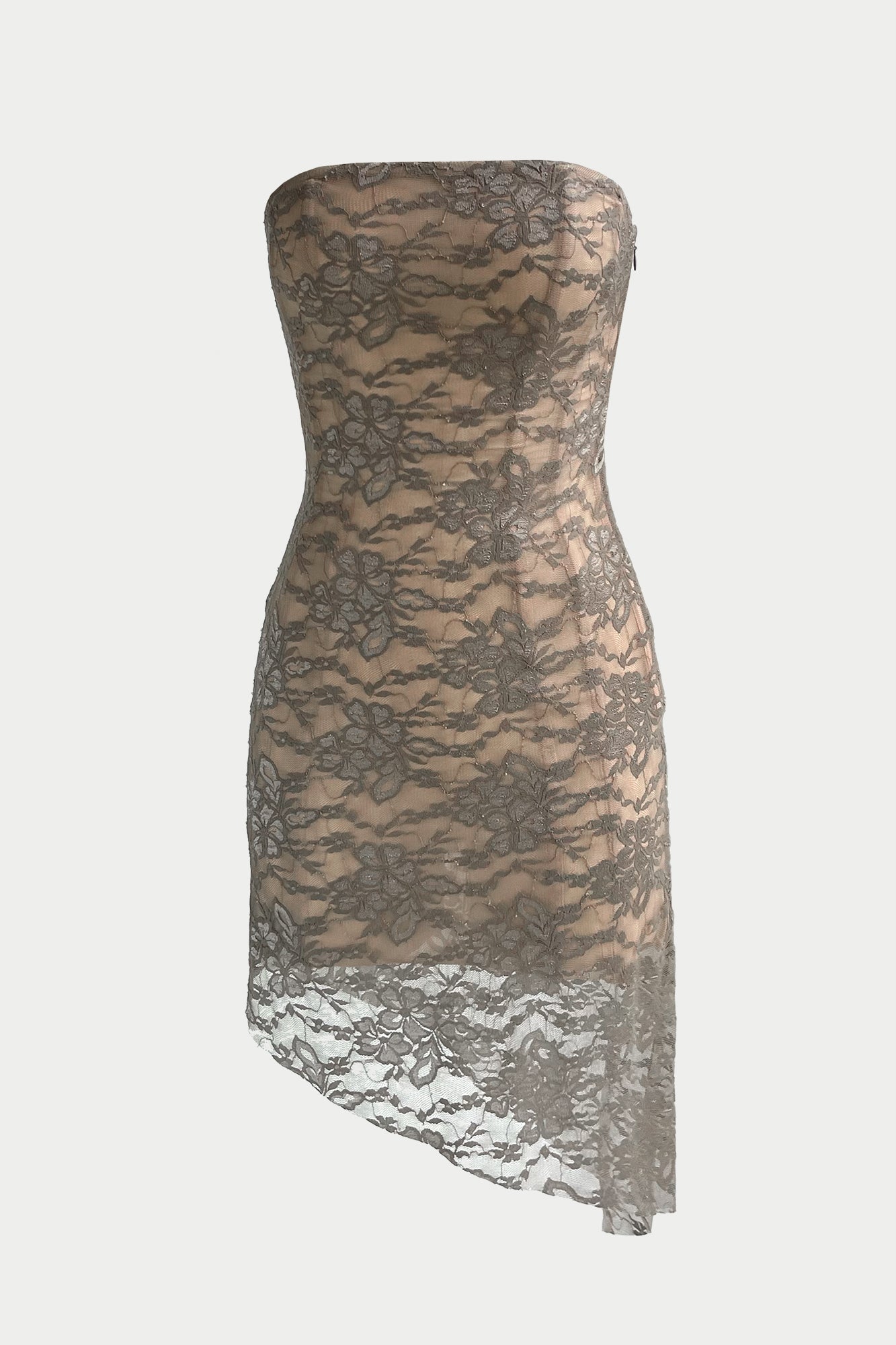 SILVER LACE DRESS MARINA EERIE SILVER LACE DRESS MARINA EERIE