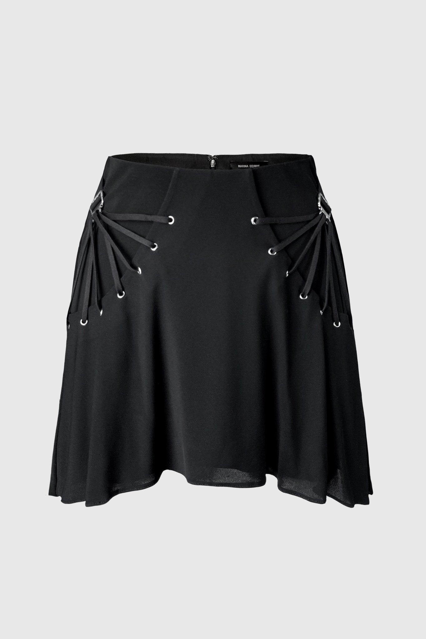 BLK FAN LACED SKIRT – MARINA EEЯRIE