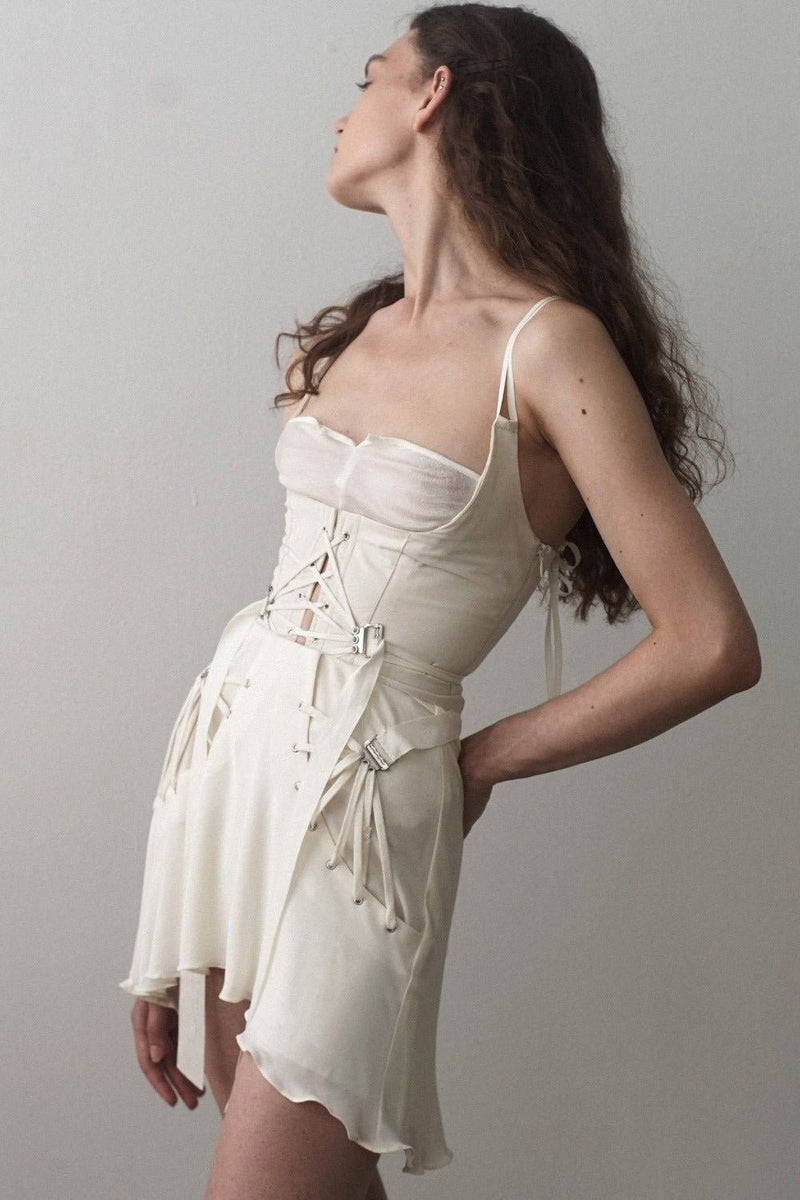 FAN LACED BUSTIER