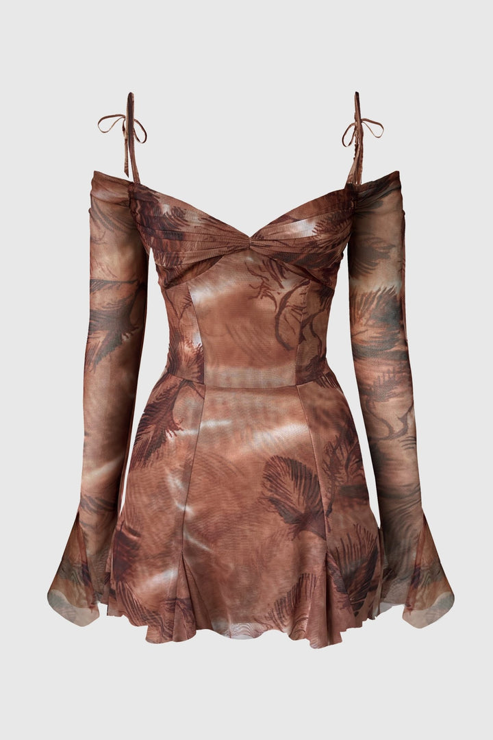 FIRED AMBER DRESS (made-to-order) - MARINA EEЯRIE